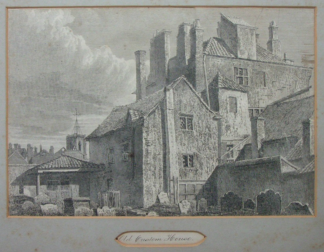 Etching - Old Custom House - Skelton